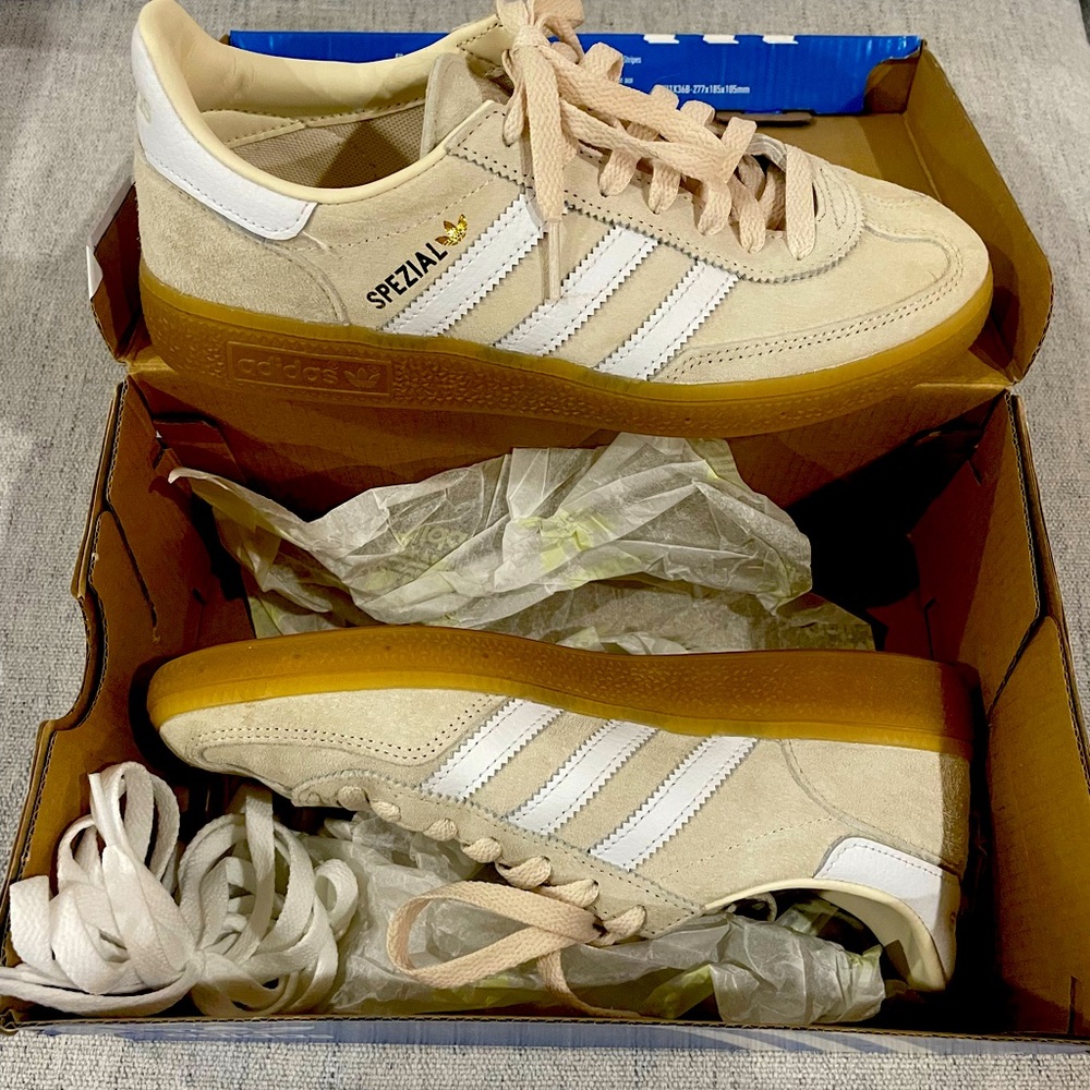 Adidas Handball Spezial Wonder White Size 38 (women’s 7.5, men’s 5.5) New in Box